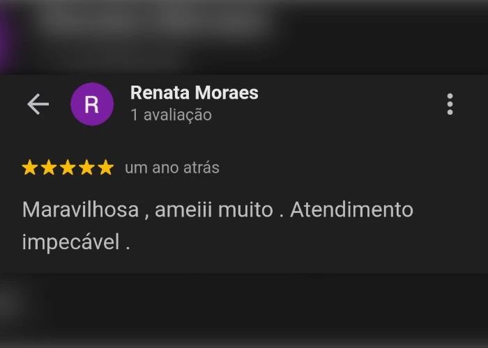 Avaliação real do Google 5